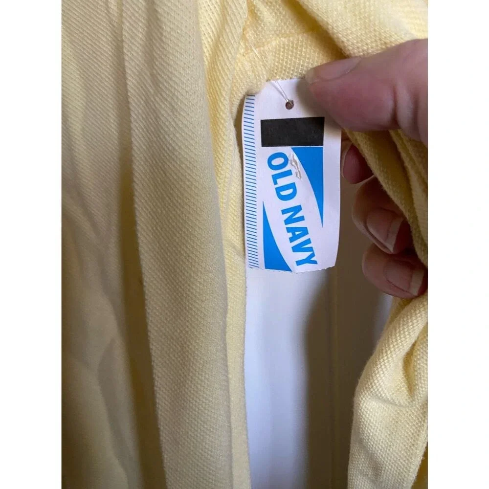 Old Navy Girls Yellow Uniform Polo Shirt XL 14-16 Long Sleeve Cotton‎ NEW